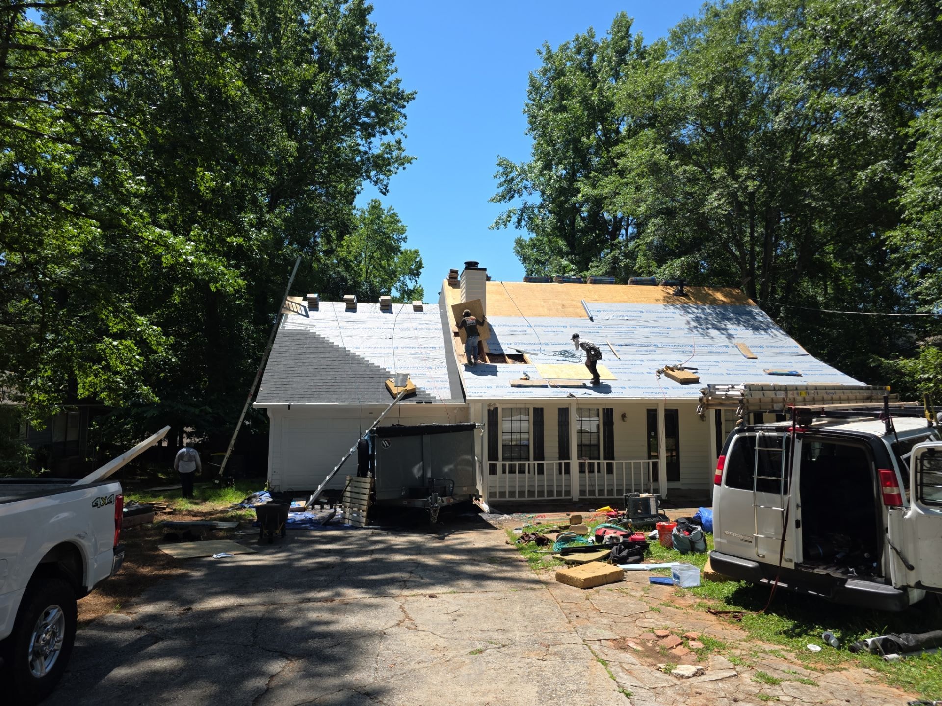 Roof replacement on Dickens Rd Lilburn GA
